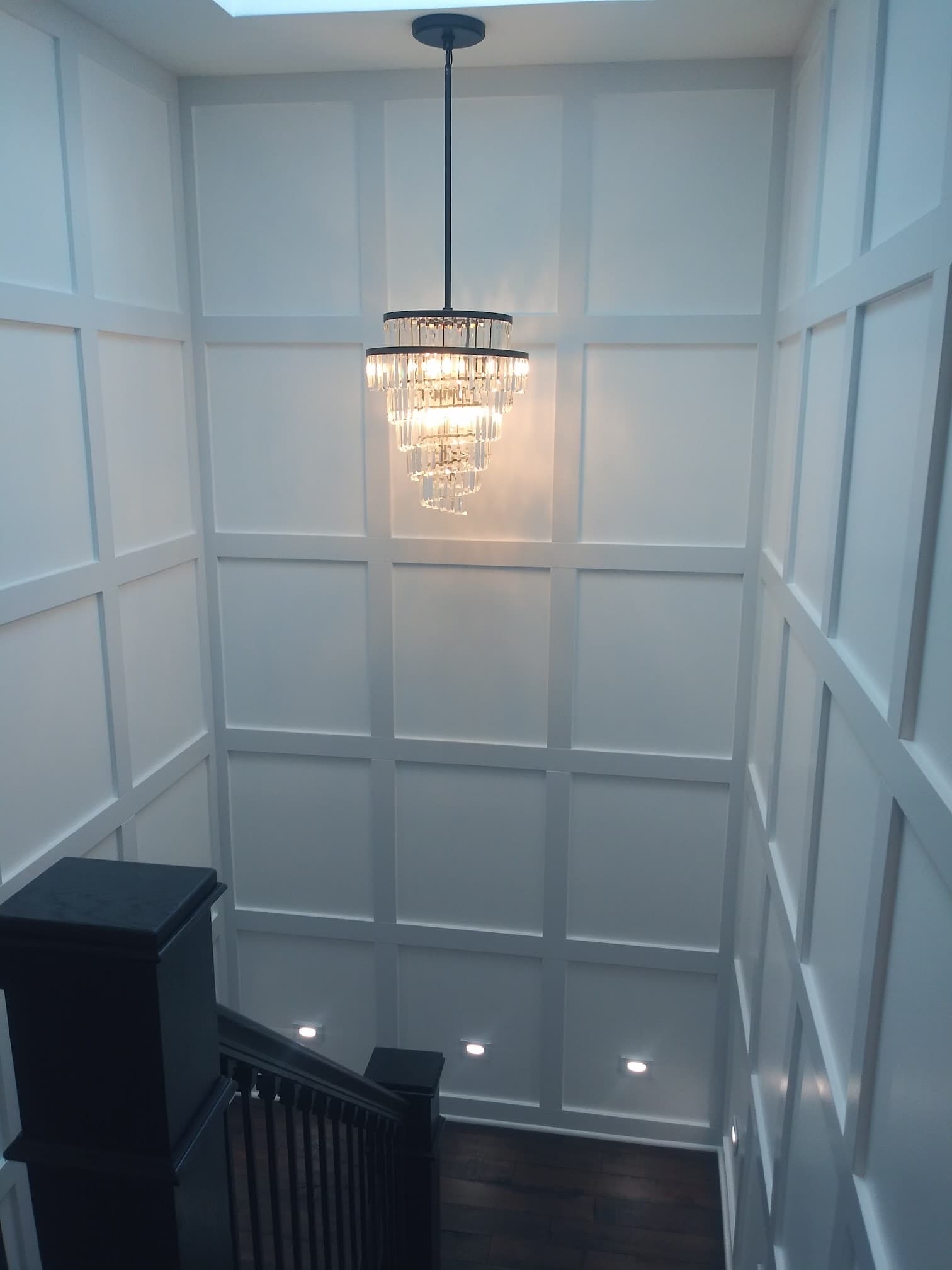Paneled stairwell, after view 1